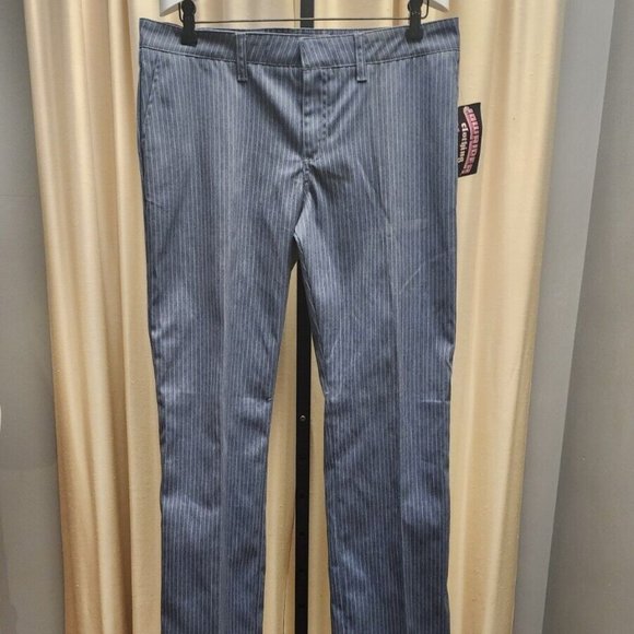 LOWRIDER CLOTHING Women's Pants " IMPALA" Blue w/ White Stripes Size 11 NWT - Picture 1 of 9